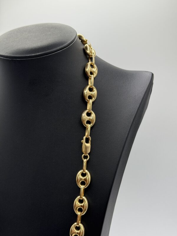 Cadena de Granos de Cafe de Oro de 18k. - Imagen 3